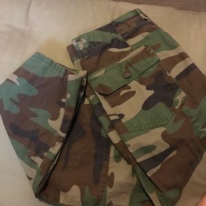 camouflage cargo pants